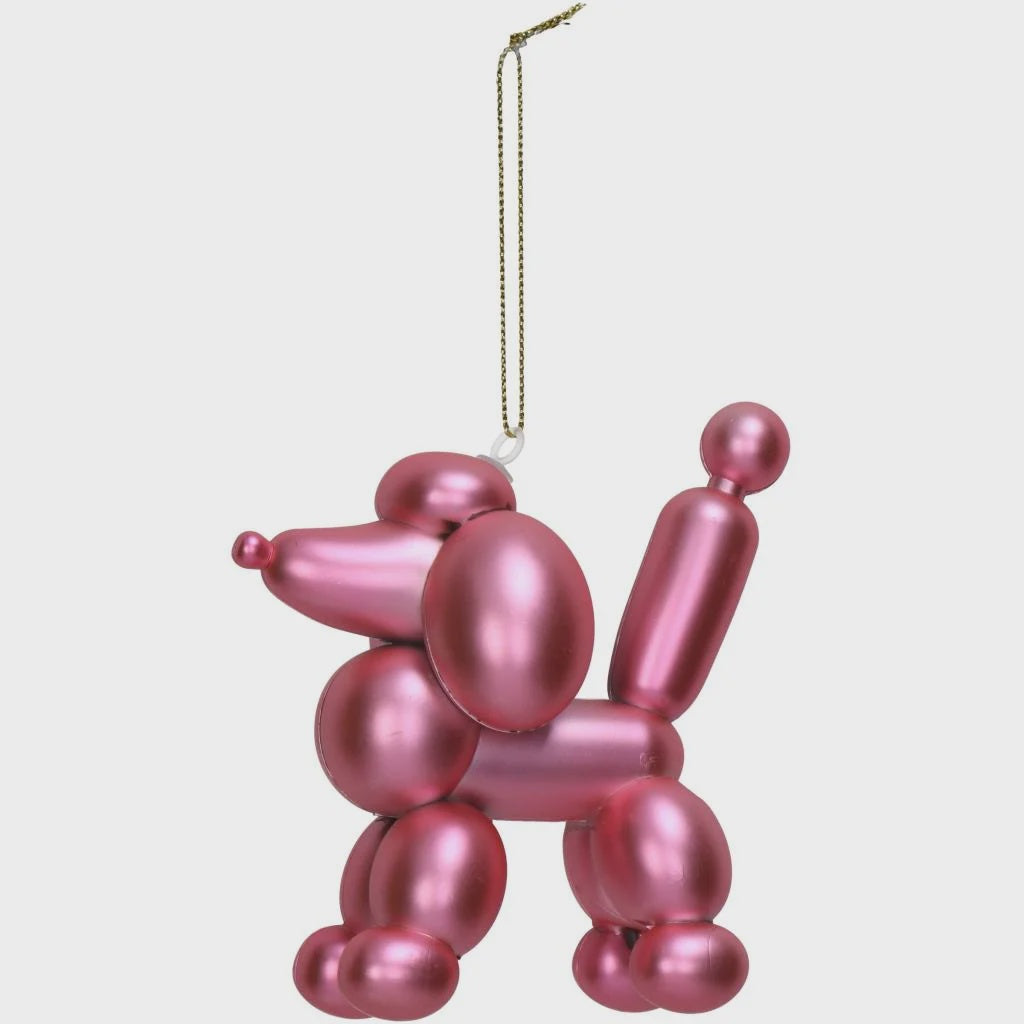 Ornament Poedel roze KRS