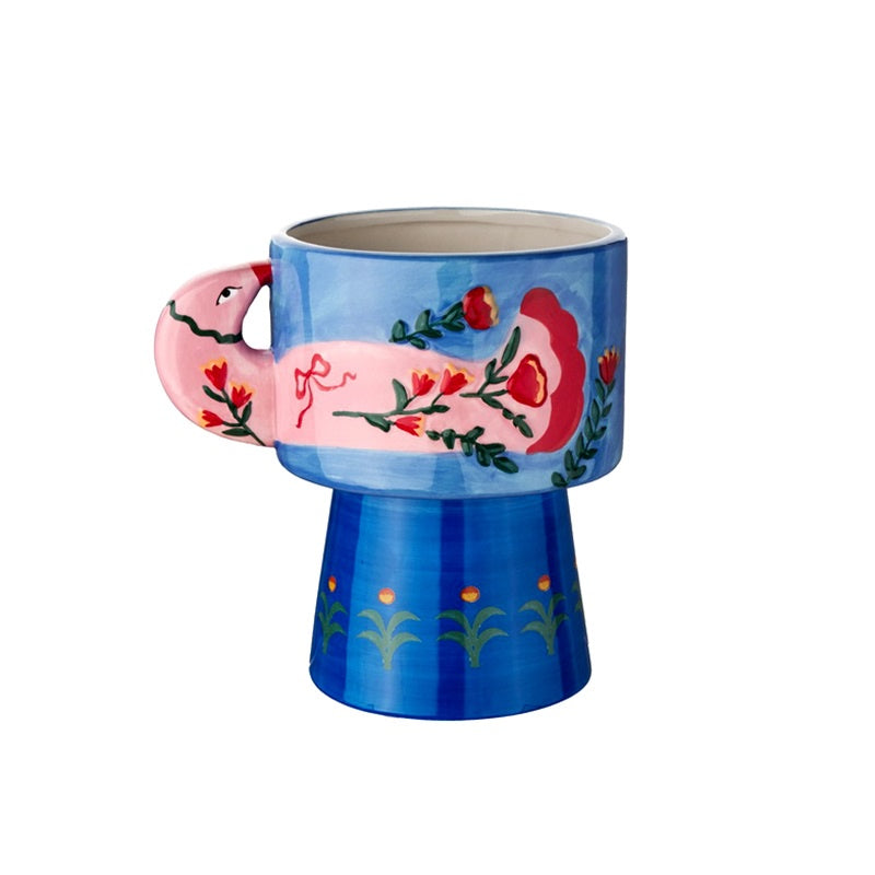 Aardewerk vaas sapphire crest HB