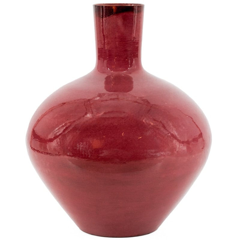 Metalen vaas roze hb7694