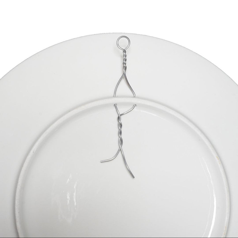 Heinen Delfts Blauw bord Koolmees in stilleven 21cm