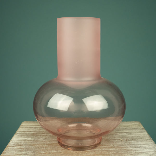 Vaas glas licht roze