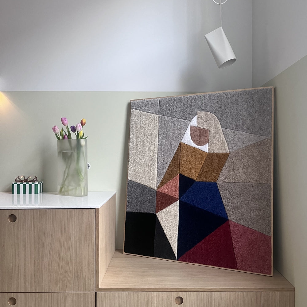 Tufted Artwork melkmeisje XXL 80x100 cm