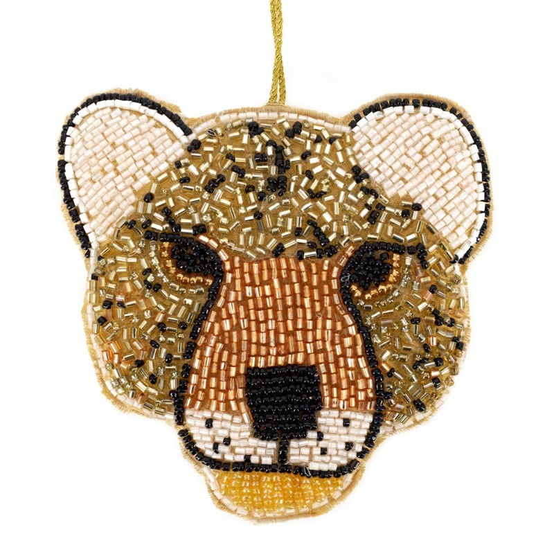 Hanger met kralen luipaard