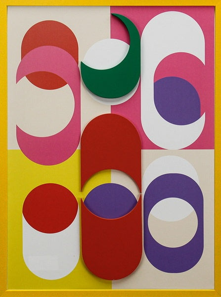 Schilderij abstract organisch kleurrijk fk4226