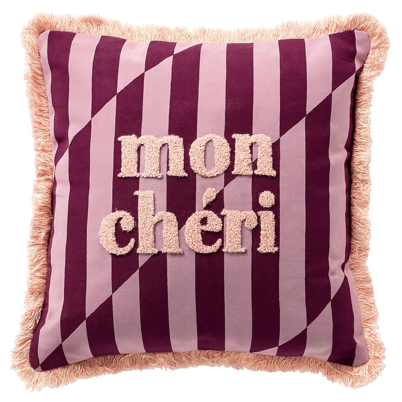 Cherie sierkussen 45x45 cm Rosebud roze
