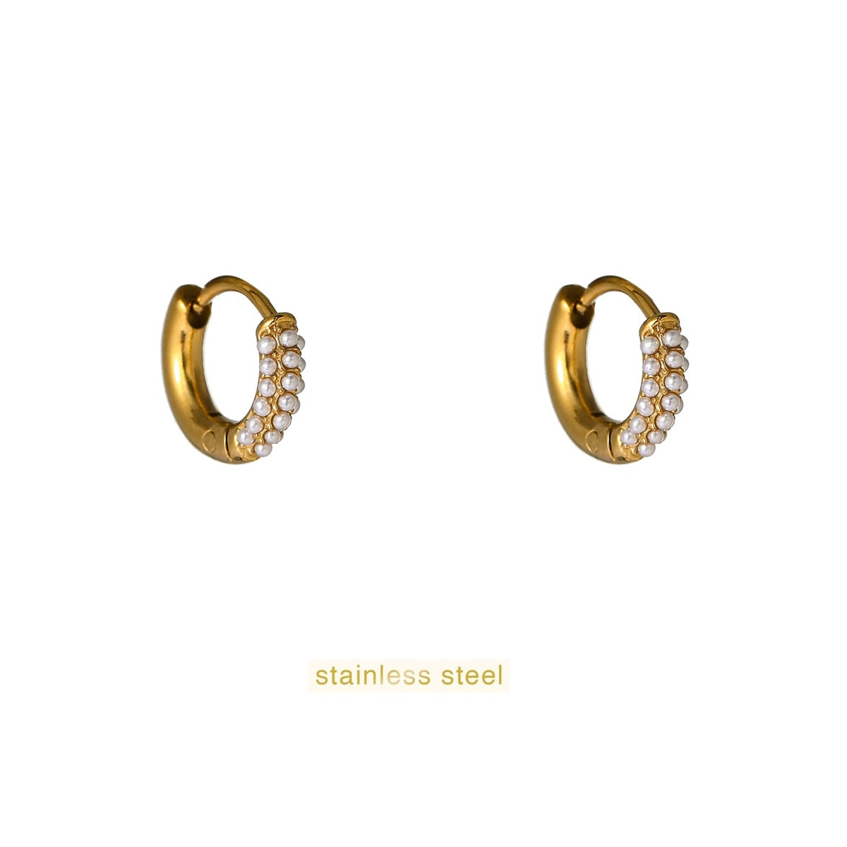 Pearly Hoop - 14K