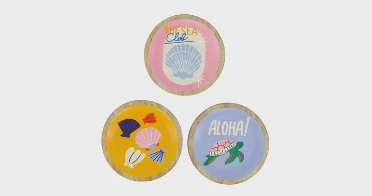 Plate round polyresin multi