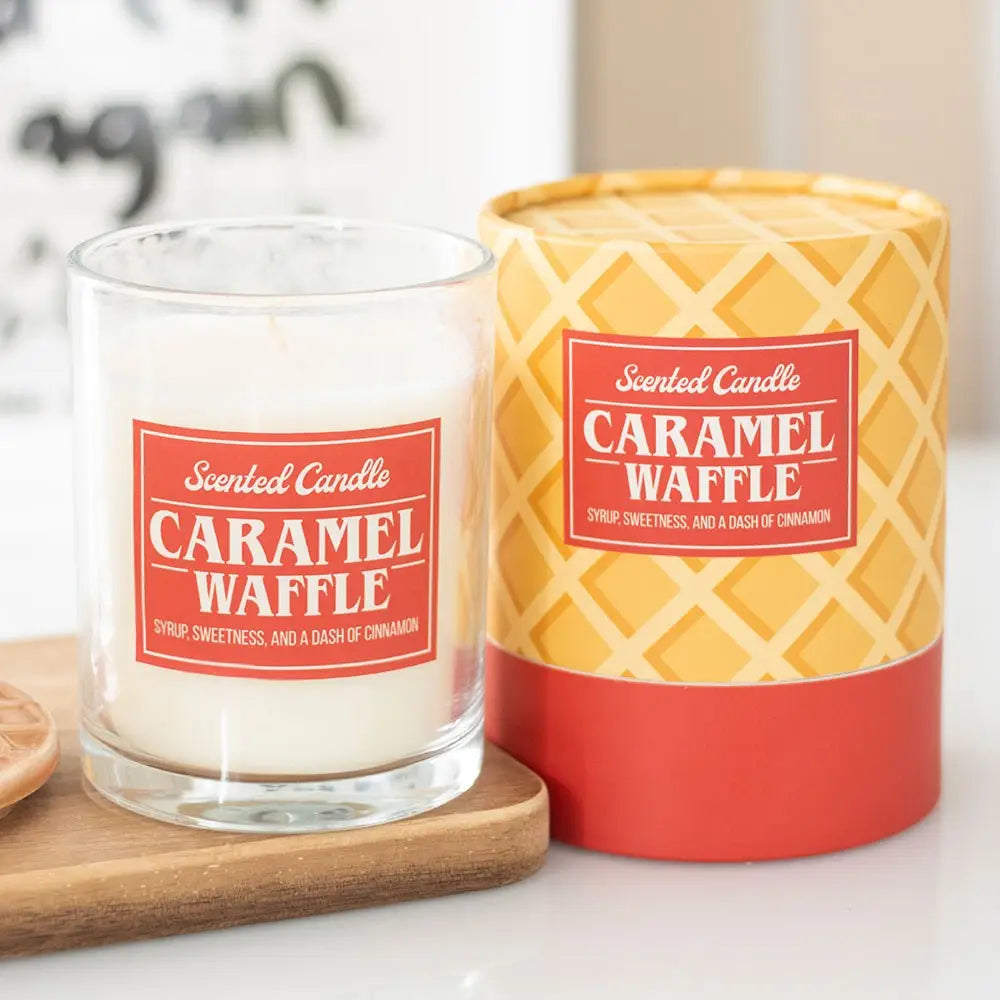 Geurkaars Karamelwafel