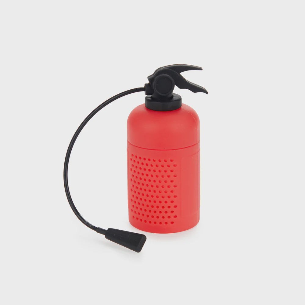 Tea infuser,ExTEAnguisher,red,silicone