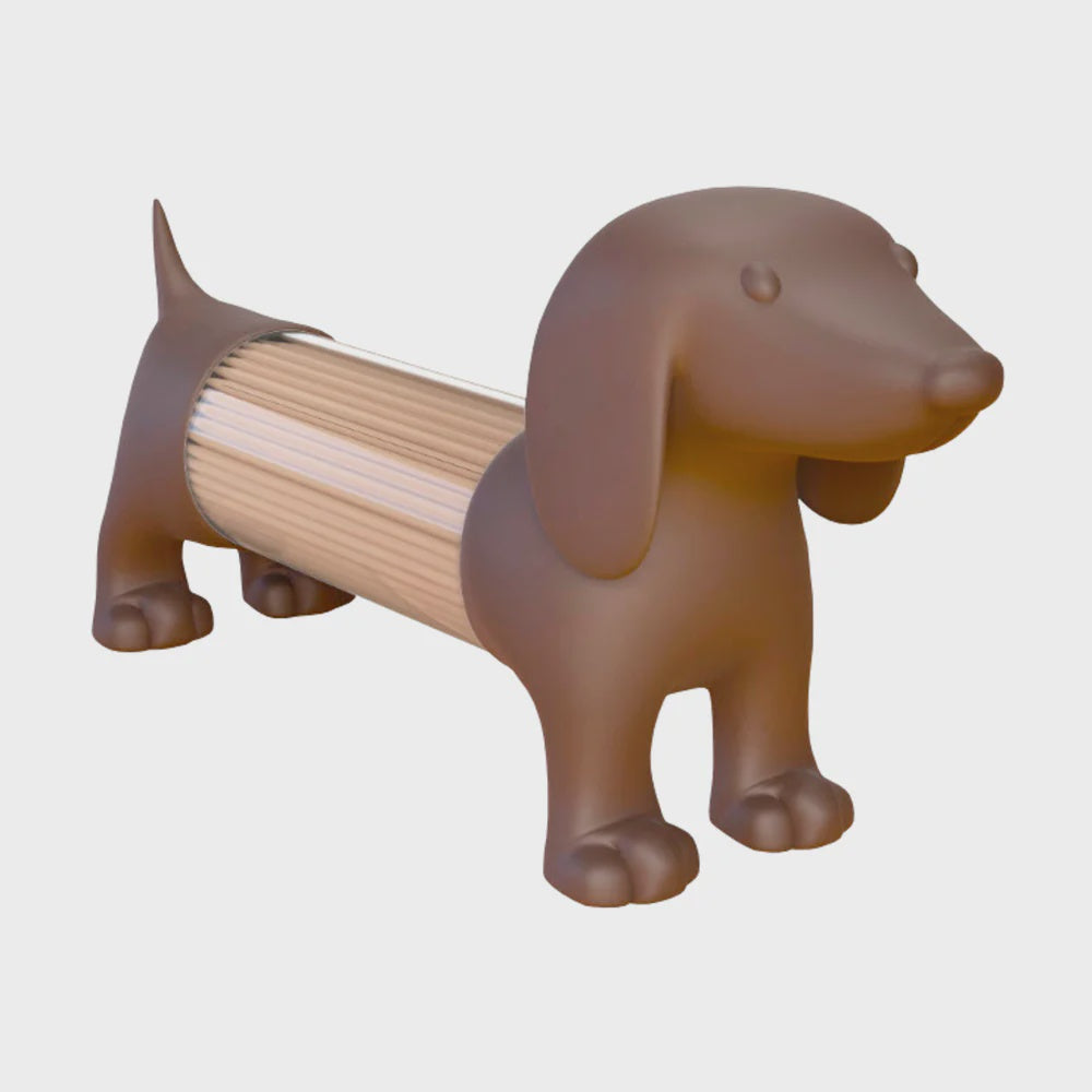 T.pick holder,salt&pepper shaker,Teckel,brown