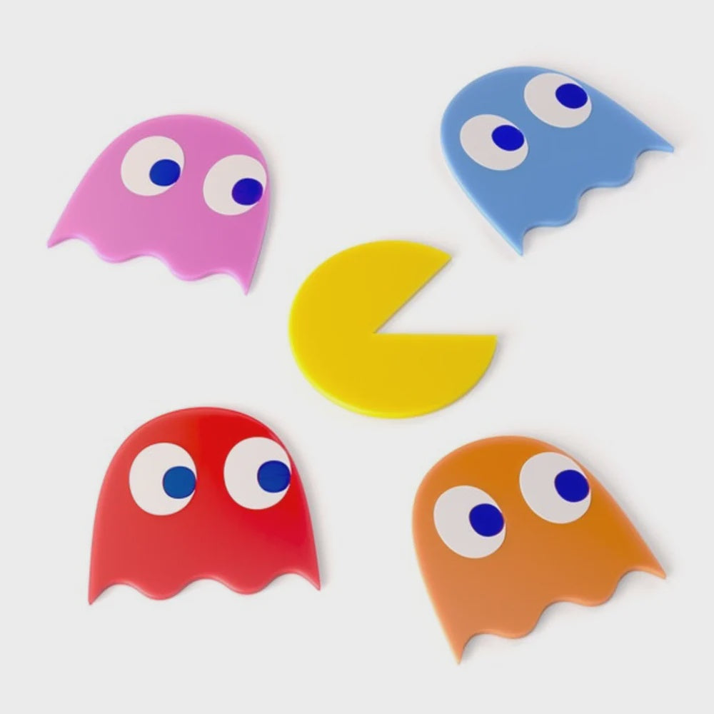 Coasters Pac-Man x5 PVC