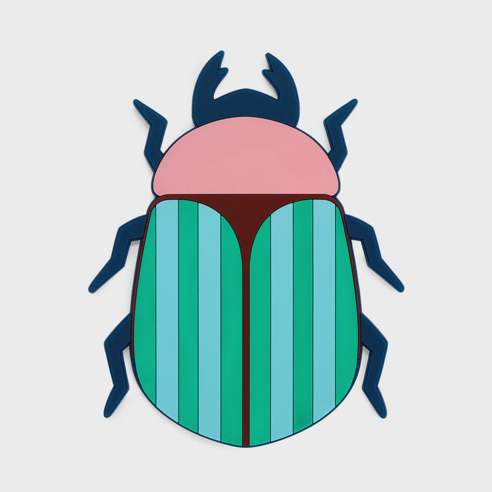 Trivet,The Beetles,pink,plastic