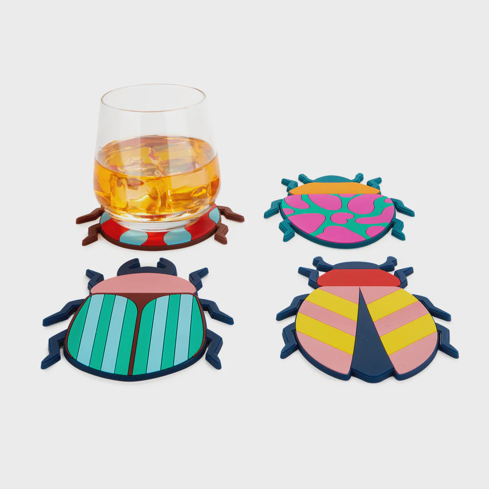 Coasters,The Beetles,x4,plastic