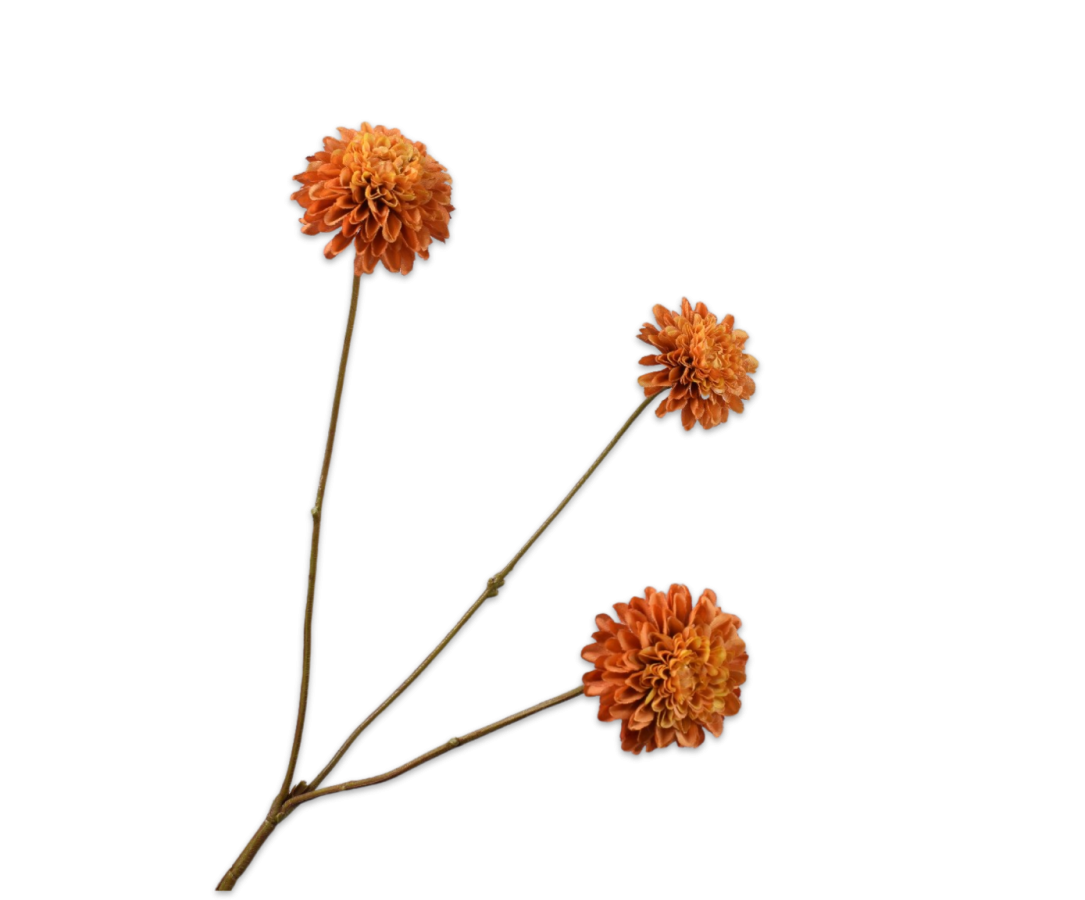 Dahlia tak oranje 65cm