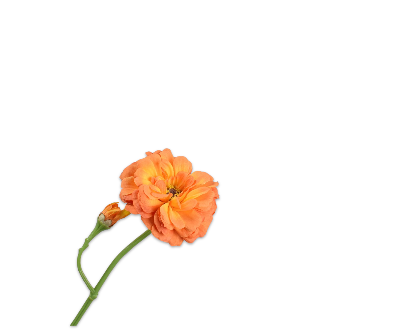 Zinnia tak oranje 64cm Silk-ka 161287