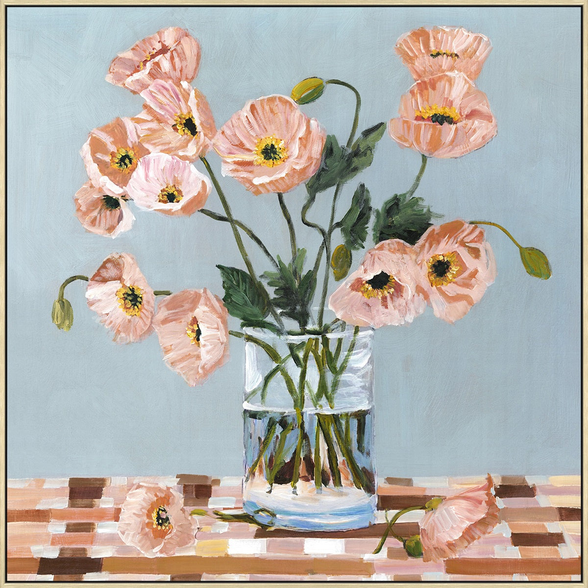 Schilderij Summer Petals 70x70cm