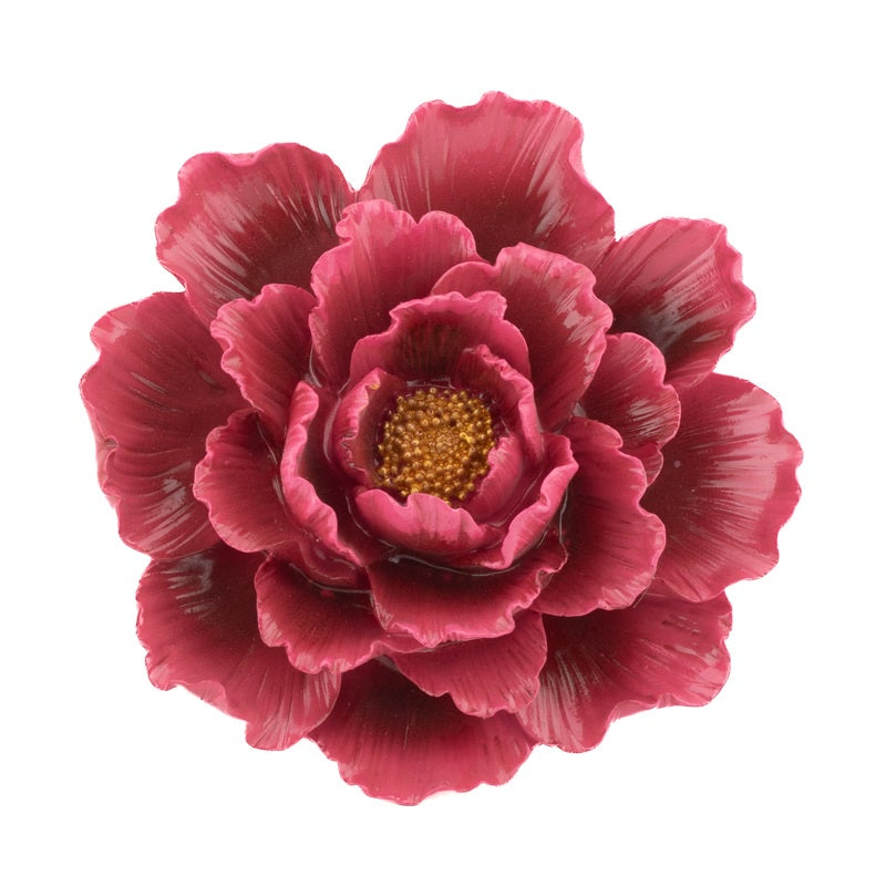 Wanddecoratie bloem rood bm3637