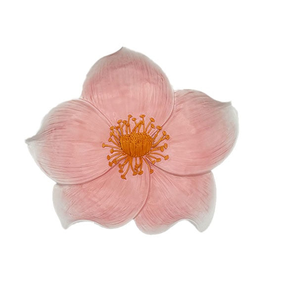 Wanddecoratie bloem Zalea roze