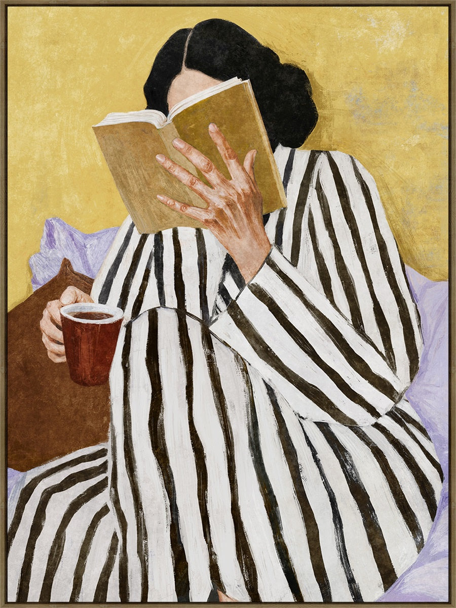 Schilderij Book Muse 60x80cm