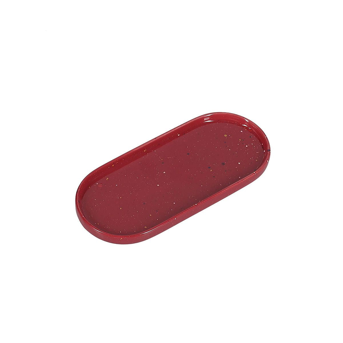 Serveerschaal 20x9cm burgundy Fika