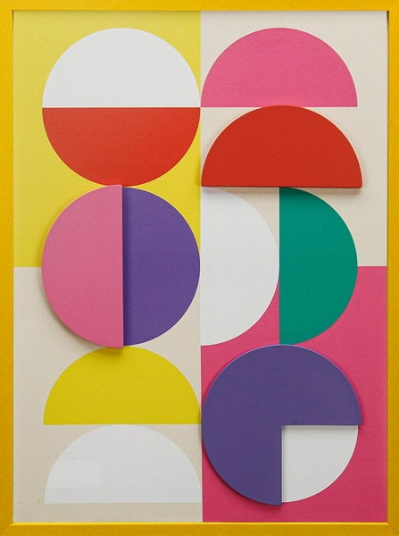 Schilderij abstract organisch kleurrijk fk4225