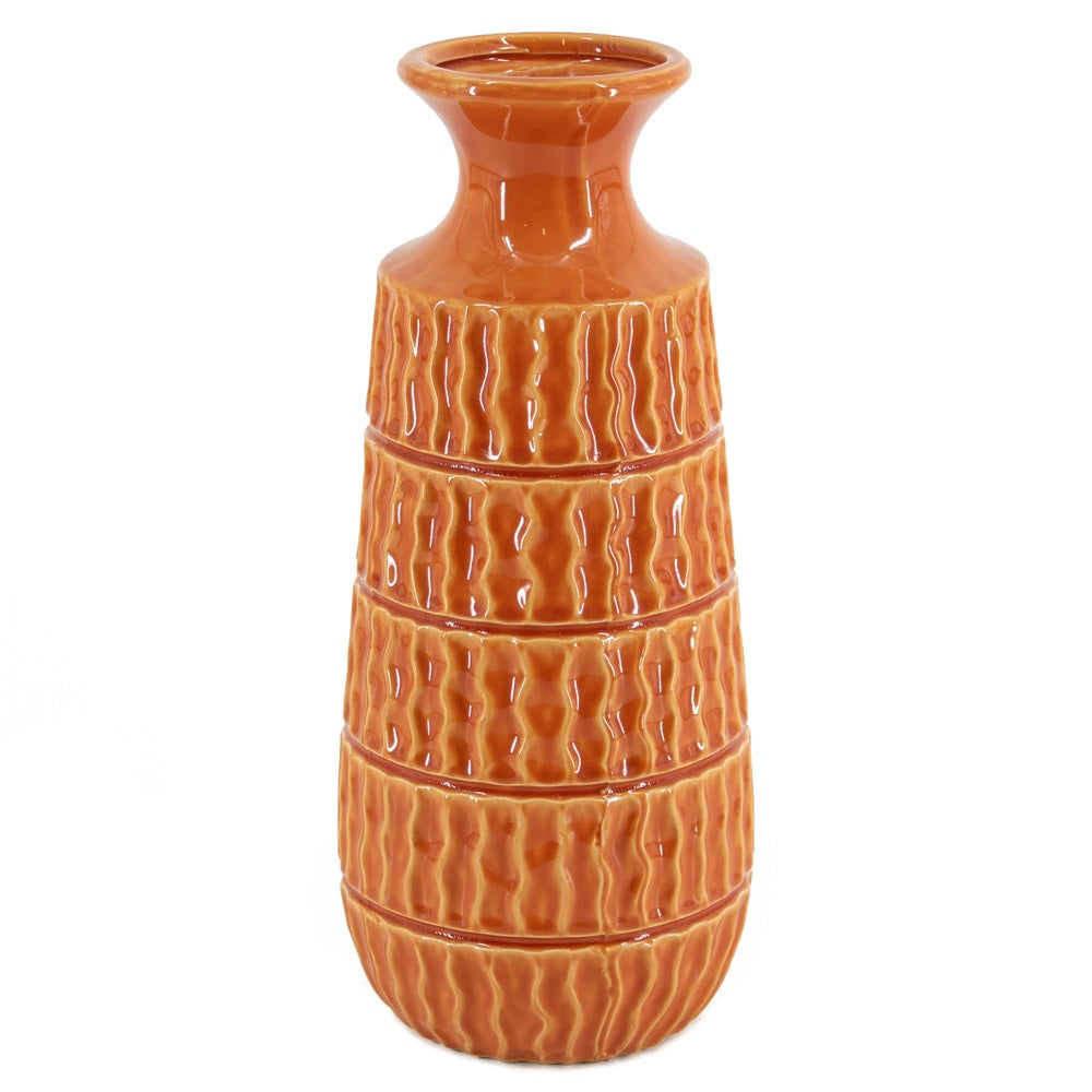 Aardewerk vaas tangerine as9483