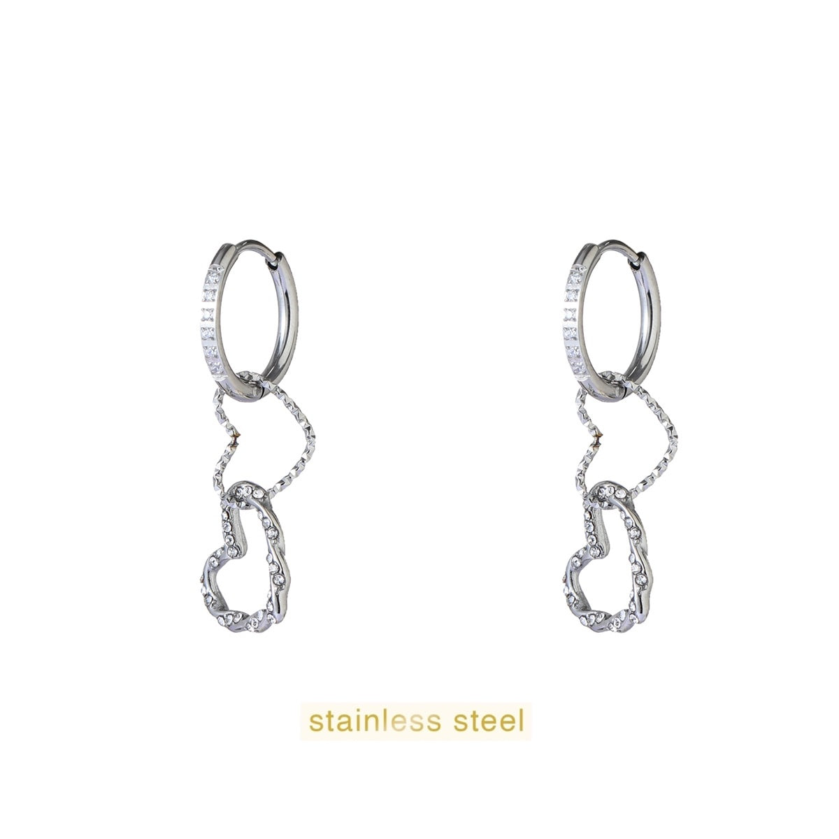 Fine Open Hearts Hoop - RH