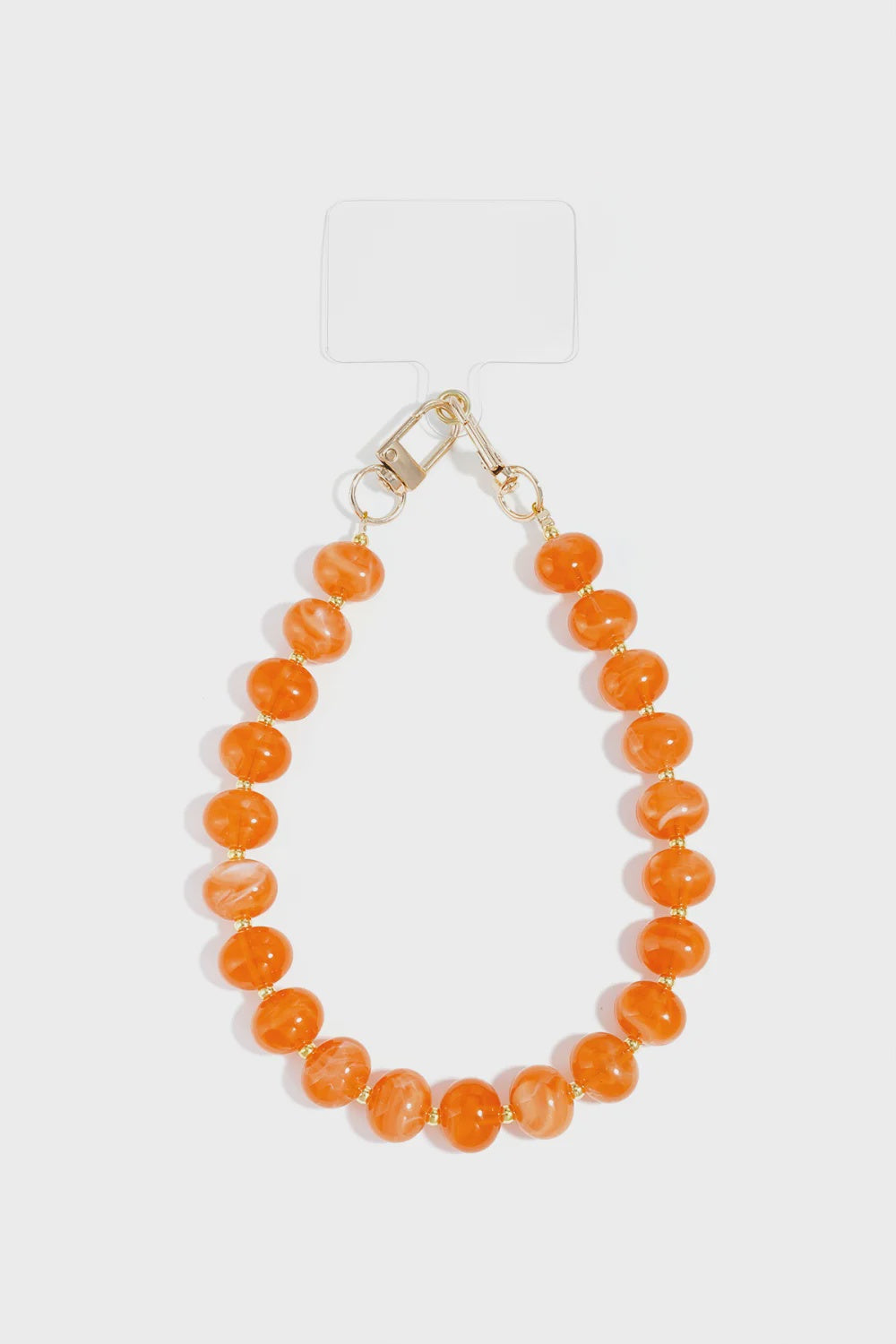 Telefoonkoord bollen oranje
