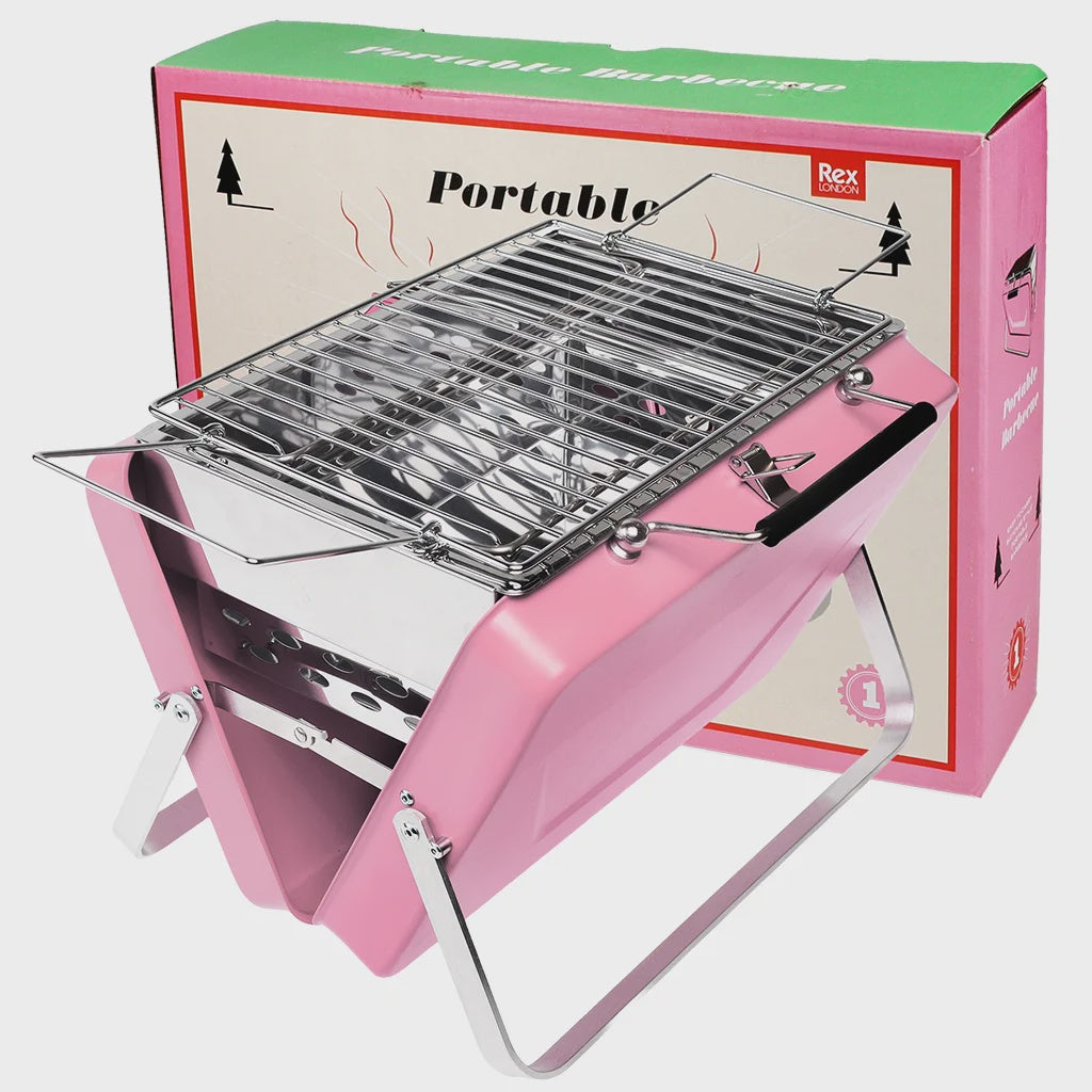 Portable suitcase BBQ - Pink