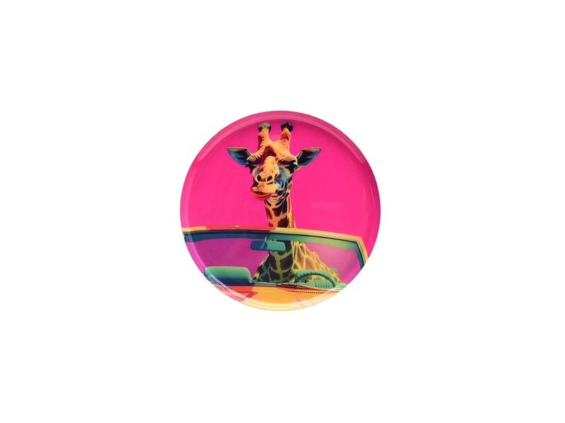 Decoratie plate 'Giraffe'