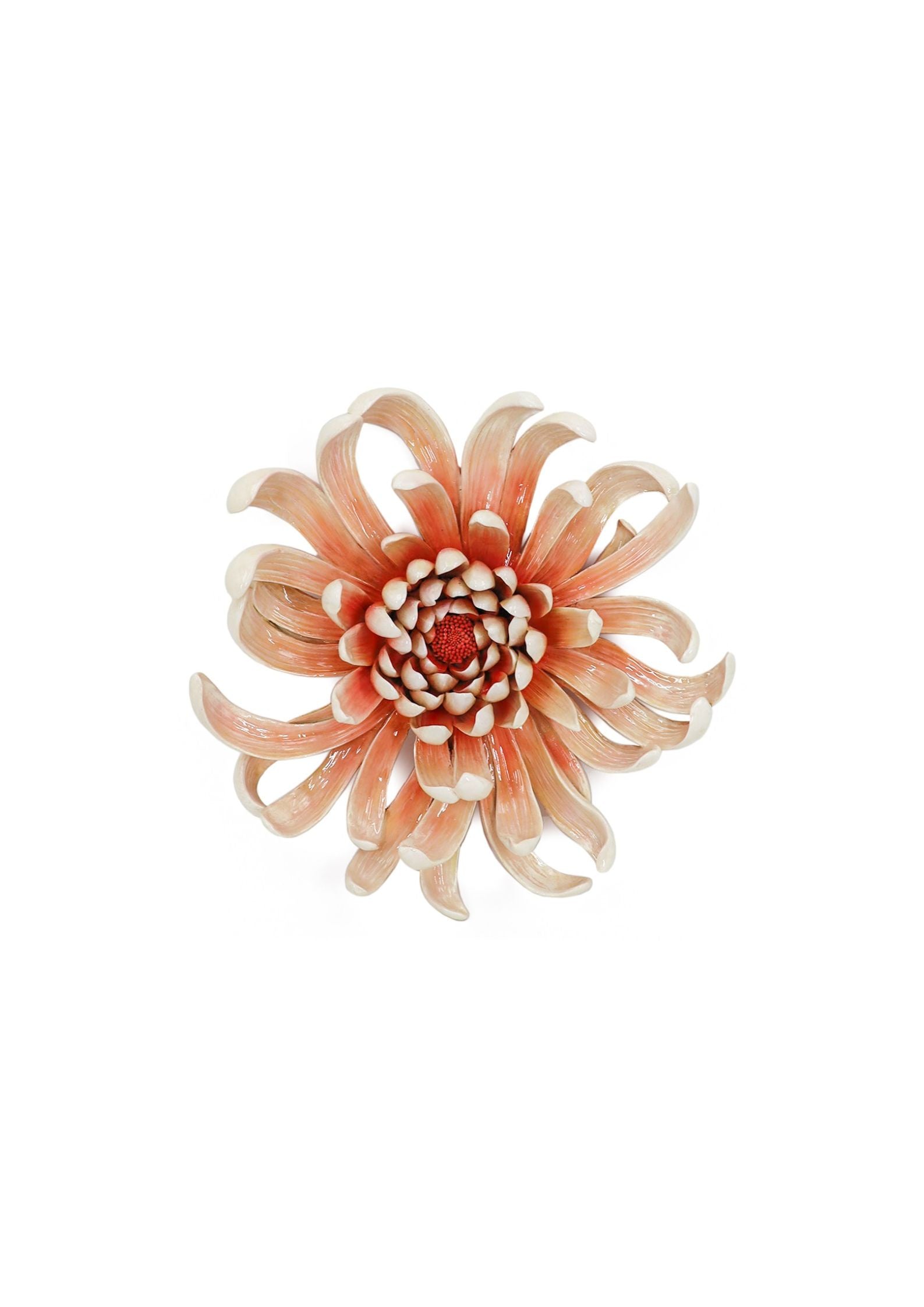 Wanddecoratie bloem oranje bm3628