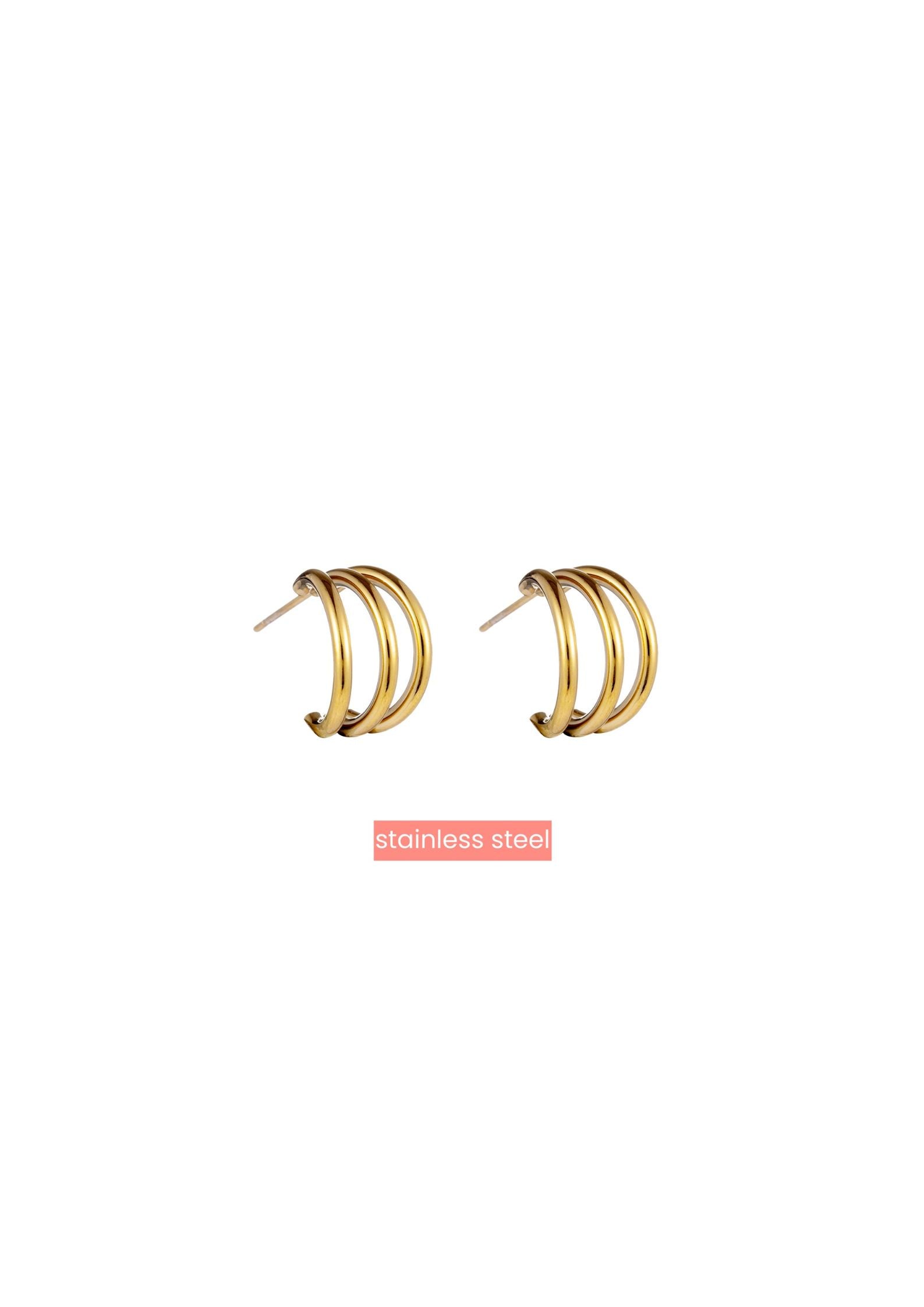 Oorbellen 3way Hoop - 14K