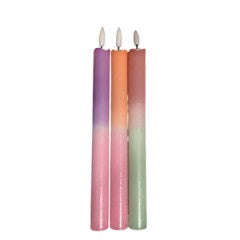 LED kaars Karly's Candles gekleurd 25cm