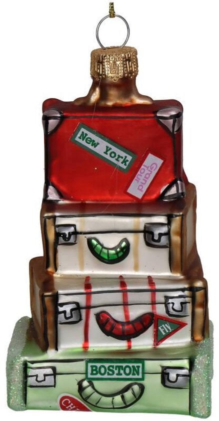 Kerstornament koffers