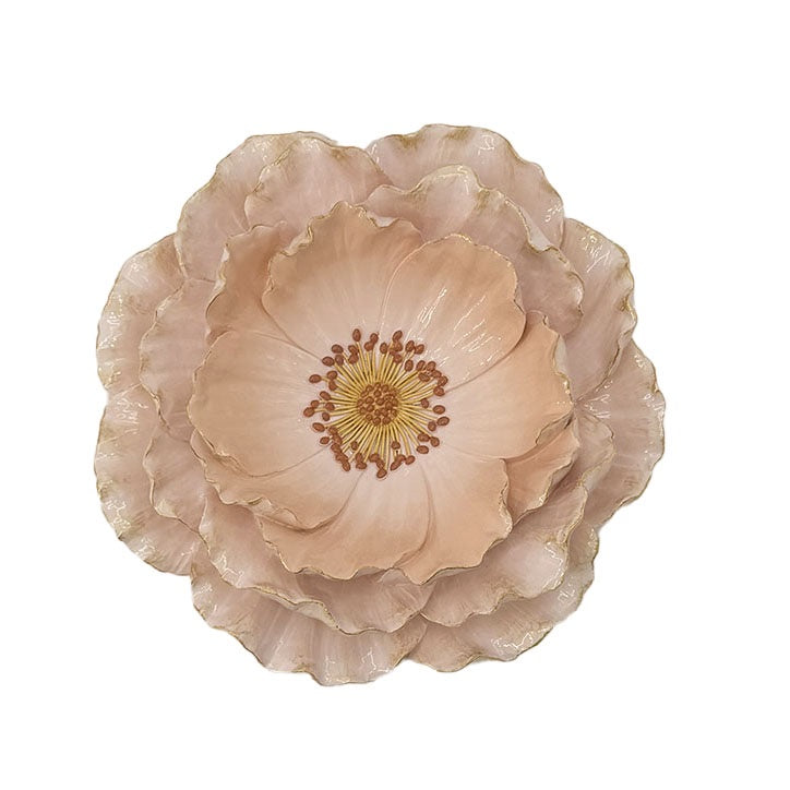 Wanddecoratie bloem Scarlet L roze