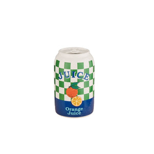 Aardewerk vaas orange juice can HB