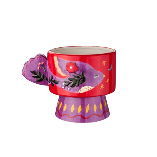 Aardewerk vaas duskdove HB