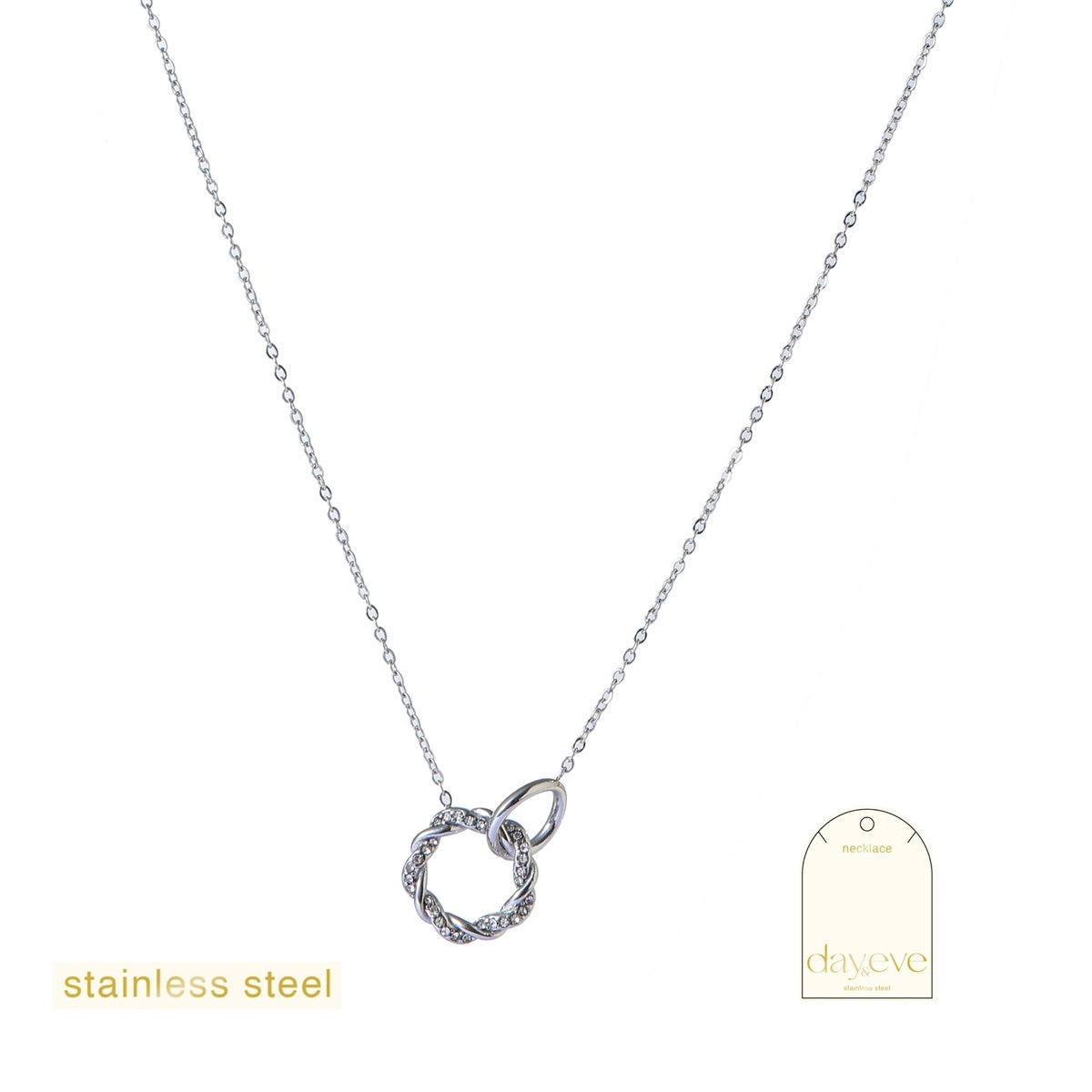 Ketting Sparkle Double Round Necklace - RH