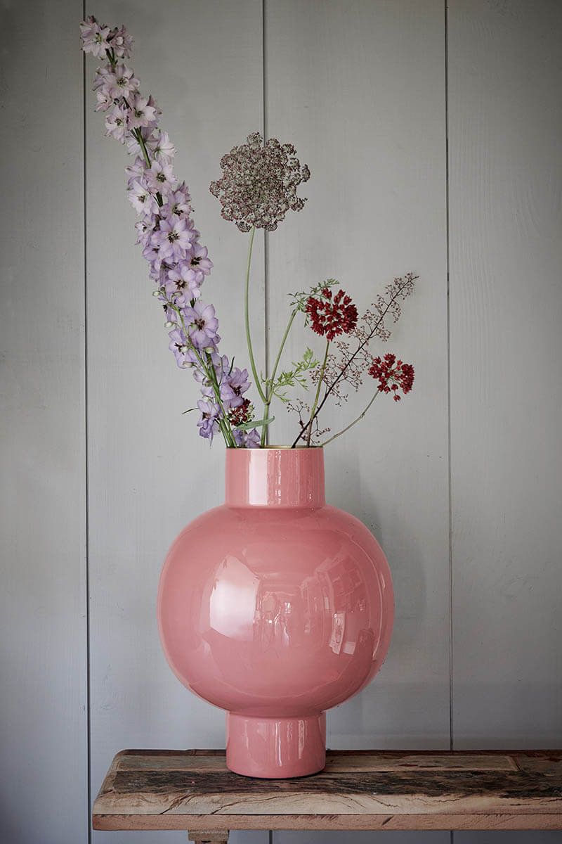 Pip Studio vaas metal large old pink