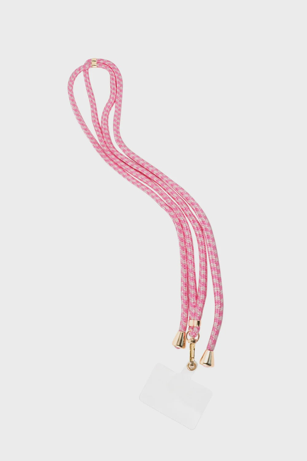 Telefoonkoord lang print roze