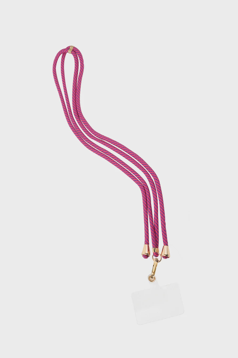 Telefoonkoord lang print roze-rood