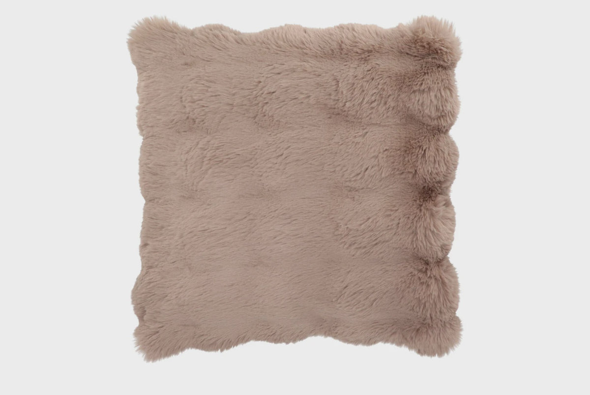 Montana fur look brown cushion 45x45cm