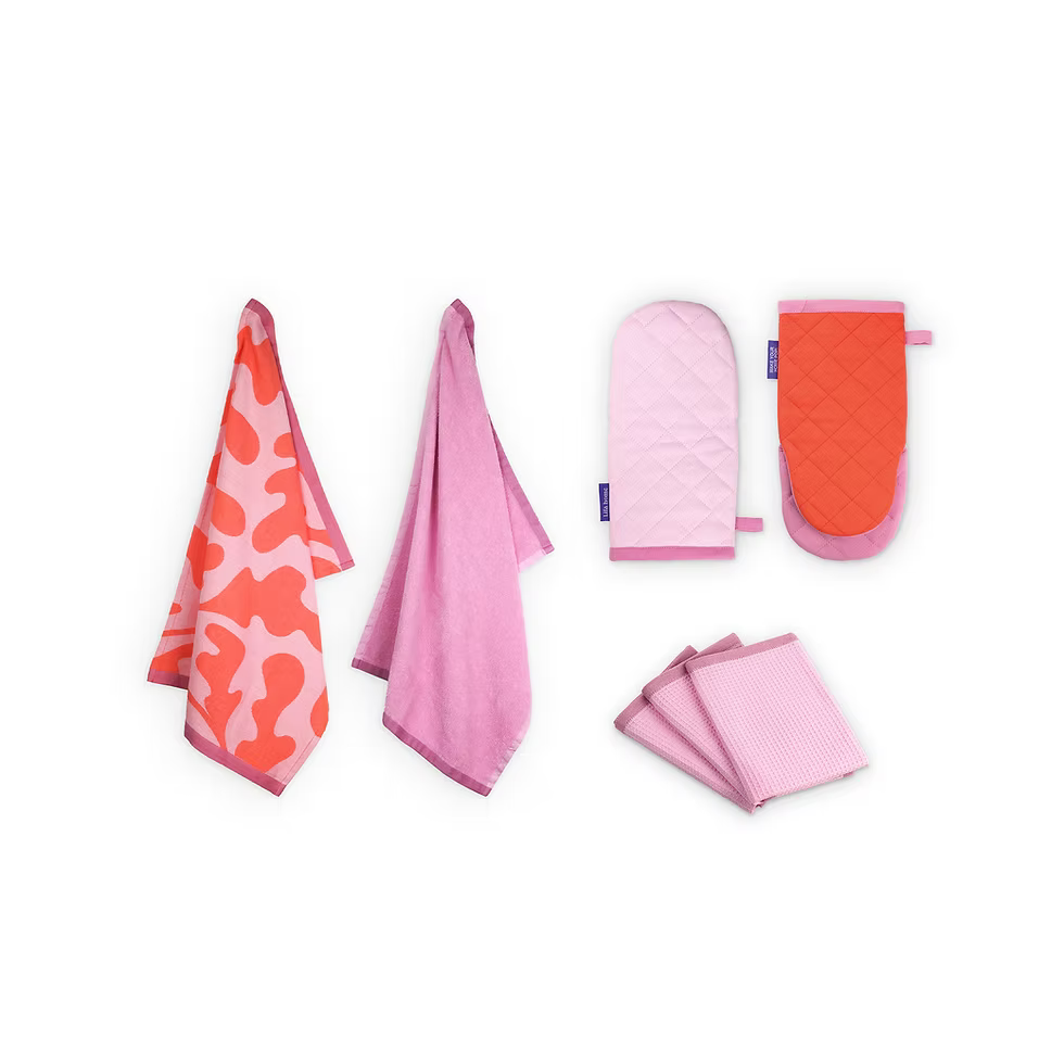 Coral Kiss Ovenwanten set Lifa Home