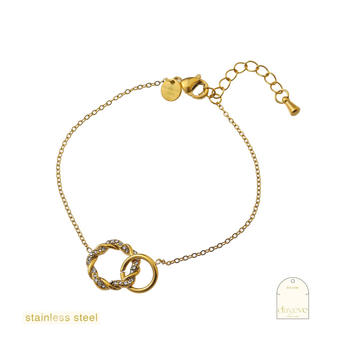 Sparkle Double Round Bracelet - 14K