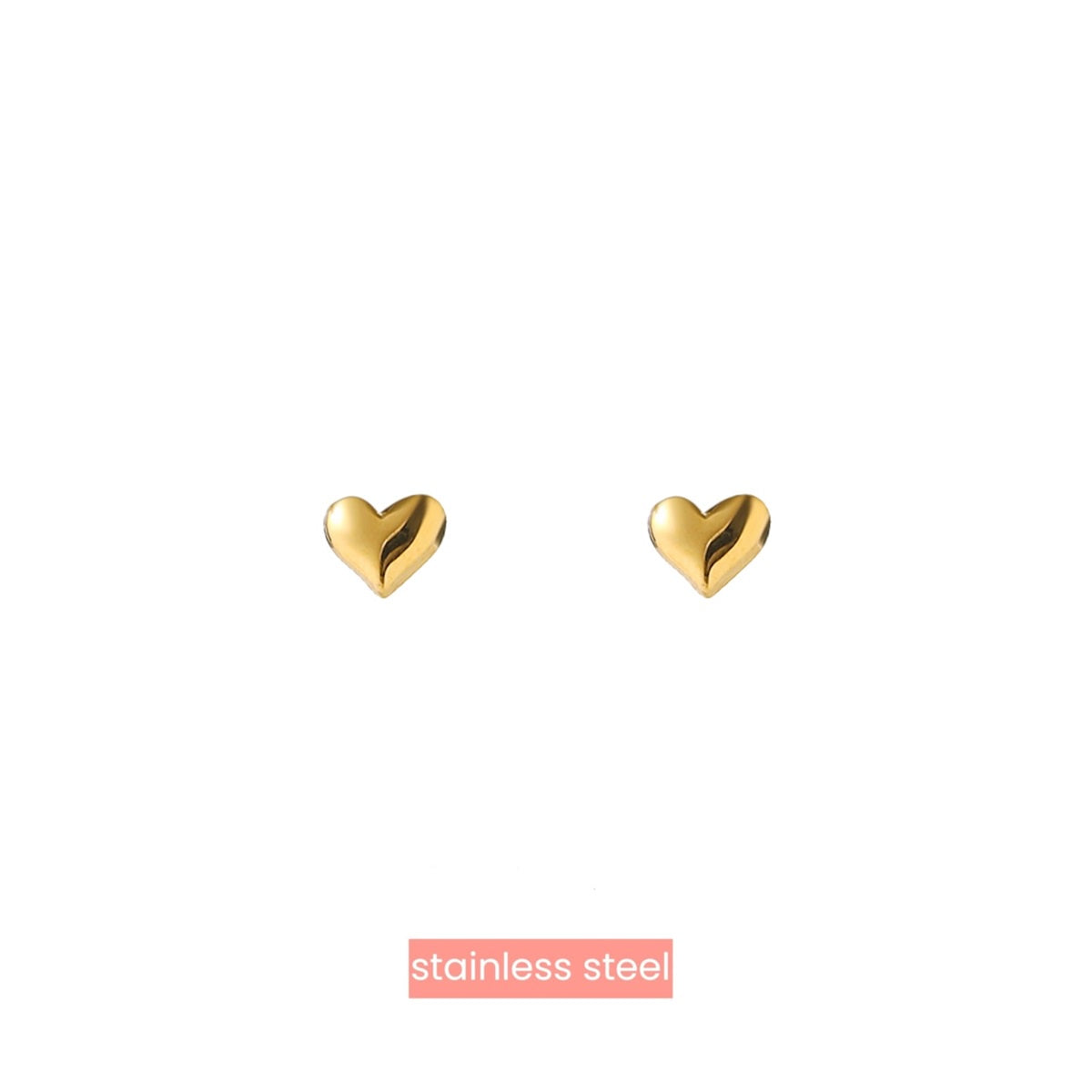 Small heart stud