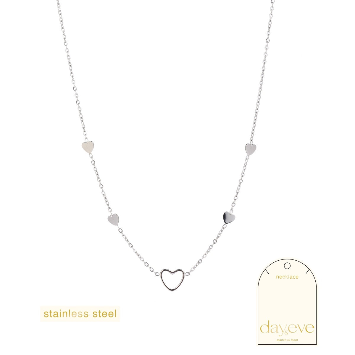 Ketting Fine Hearts Necklace - RH