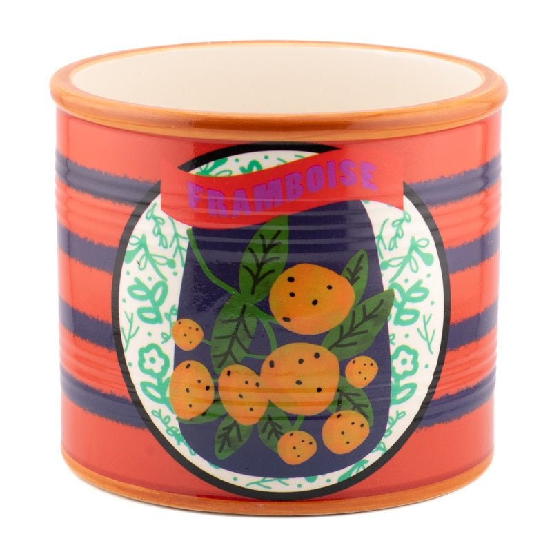 Aardewerk bloempot framboos HB