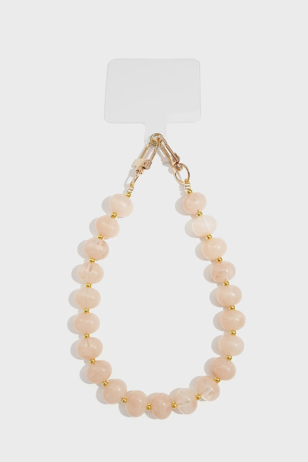 Telefoonkoord bollen licht roze