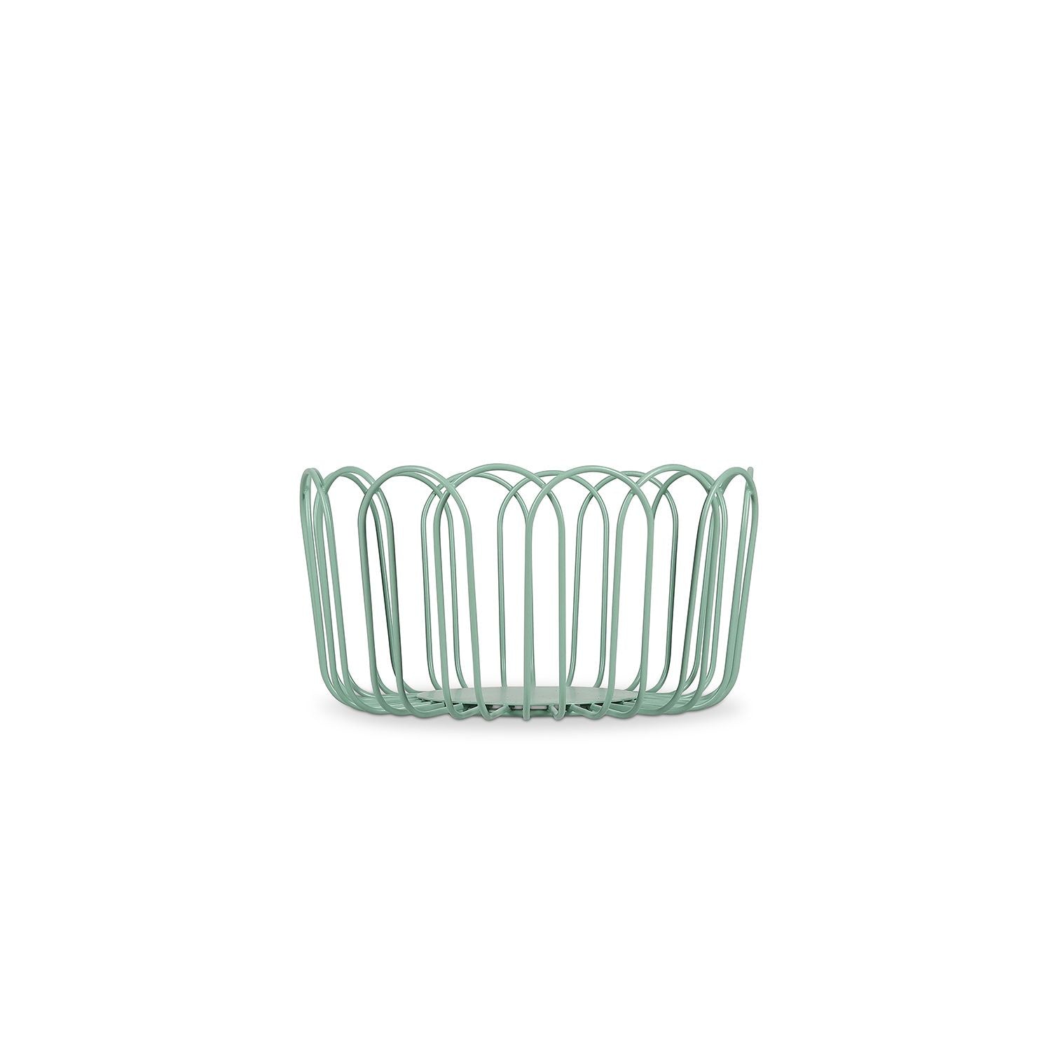 Draadmand 19xH10cm groen Flores
