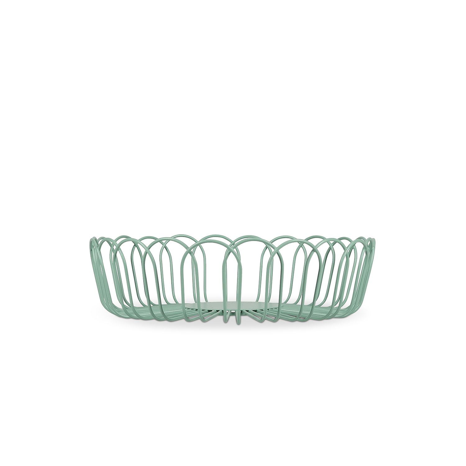 Draadmand 26,5xH7,5cm groen Flores